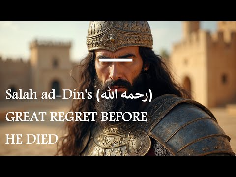 Salahuddin's Great Regret and Wish Before Death