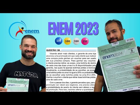 QUESTION 138 - BLUE NOTEBOOK | MATHEMATICS ENEM 2023