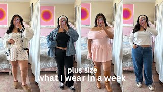 what I wore in a week (plus size outfit inspo)