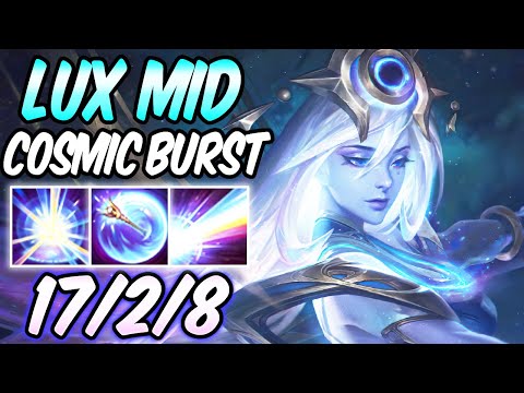 CLEAN FULL AP COSMIC BURST LUX MID LANE  WITH DARK HARVEST Season 11 - LEAGUE OF LEGENDS