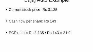 Price to Cash Flow Ratio (P/CF) - Valuation Method | Equitymaster