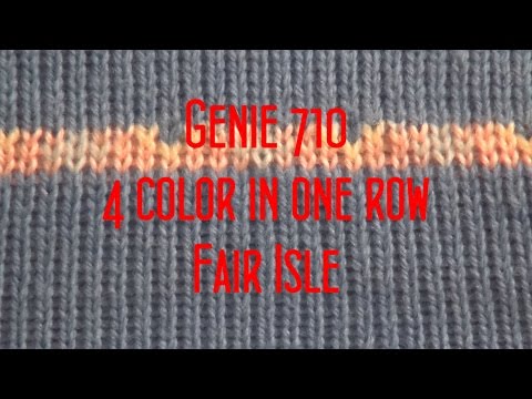 Four Color Fair Isle on the Genie KH710