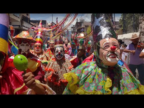 Ultima procesión de payasos en Xico, Veracruz, México 2023.