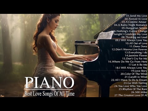 200 Most Beautiful Piano Melodies  The Best Romantic Love Songs Playlist   Relaxing Piano Music Ever