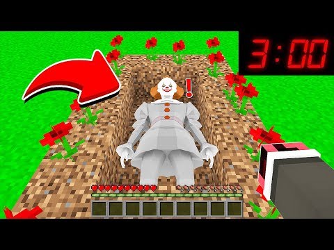 GECE 3'TE KATİL PALYAÇONUN MEZARINI BULDUM! 😱 - Minecraft
