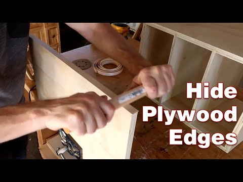 How to hide plywood edges