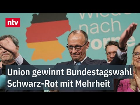 Union gewinnt Bundestagswahl - Schwarz-Rot mit Mehrheit - AfD auf Platz zwei, SPD fällt tief