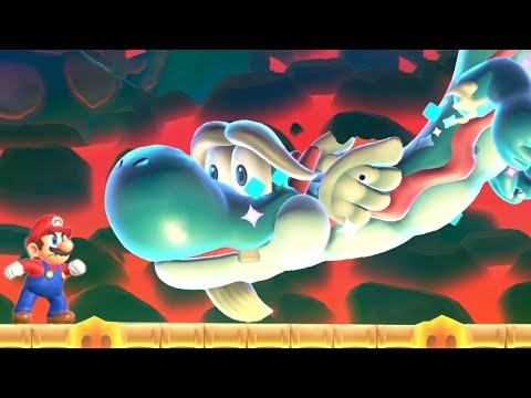 Super Mario Bros. Wonder - World 6 Deep Magma Bog 100%