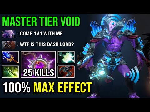 Even Ursa Can't Stand 1v1 this Master Tier Void | BRUTAL Bash Lord 100% Max Effect DotA 2