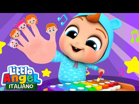 La famiglia delle dita ORIGINALE ✋❤️ Cartoni Animati & Canzoni Bambini | Little Angel Italiano