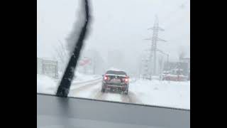 VIDEO FOTO Prima zi de iarnă autentică la Sibiu. Se circulă greu prin oraș 9 video