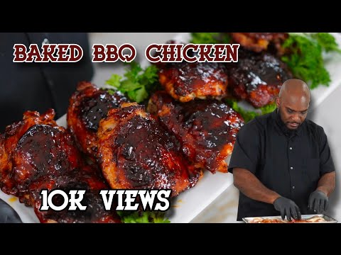 JUICY Baked BBQ Chicken in the Oven | Easy Southern BBQ Chicken Recipe