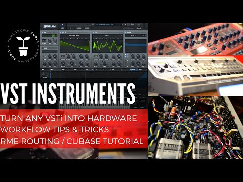 WORKFLOW: Turn any VSTi into HARDWARE Tips & Tricks. RME Routing. Cubase resampling. CUBASE TUTORIAL