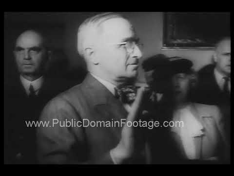 Death of U.S President Franklin D. Roosevelt FDR 1945 newsreel