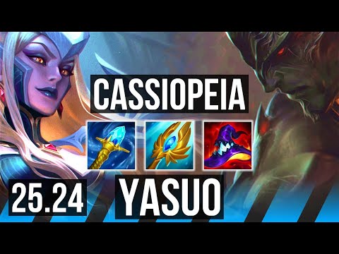 CASSIOPEIA vs YASUO (MID) | KR Challenger | 25.24