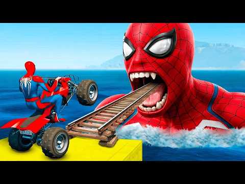 الرجل العنكبوت انقاذ باتمان Spider-Man Rescue batman vs iron man vs venom funny Game GTA 5 superhero