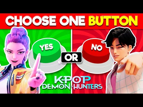 KPOP DEMON HUNTERS 🟢 YES or NO 🔴 Challenge 🤔 Choose One Button!