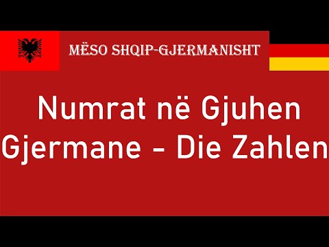 Numrat në Gj. Gjermane prej 1 deri 1 miliard - Die Zahlen
