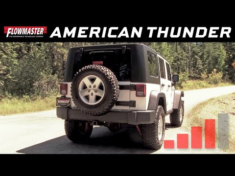 2007-18 Jeep Wrangler JK, 3.6L, 3.8L - American Thunder Cat-back Exhaust System 817674