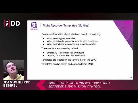 JDD 2021: Production profiling with JDK Flight Recorder & JDK Mission Control - Jean-Philippe Bempel