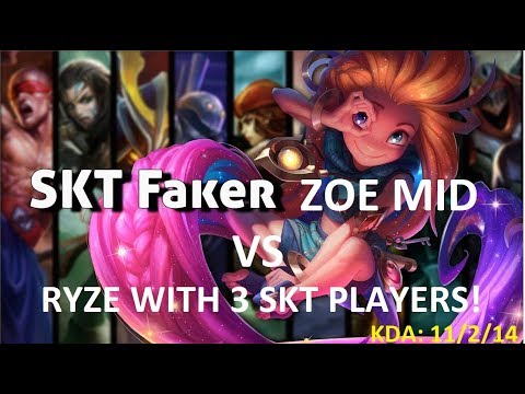 FAKER ZOE DOMINATION VS SKT T1 UNTARA, BLANK AND WOLF!!! ZOE IS STILL OP!!!