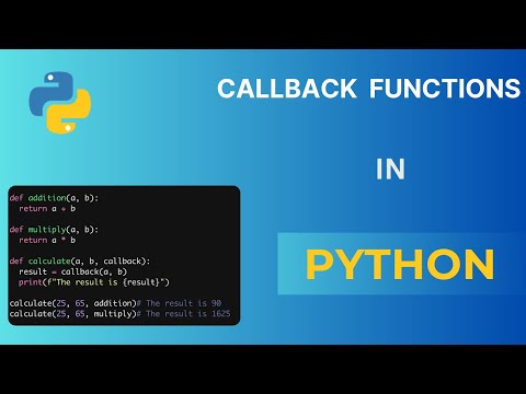 Python Programming For Absolute Beginners Callback Functions 12