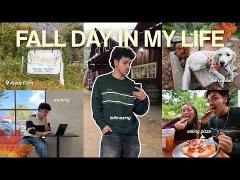 a fall day in my life | taking my girlfriend on a date, coffee runs, trying emergency foods