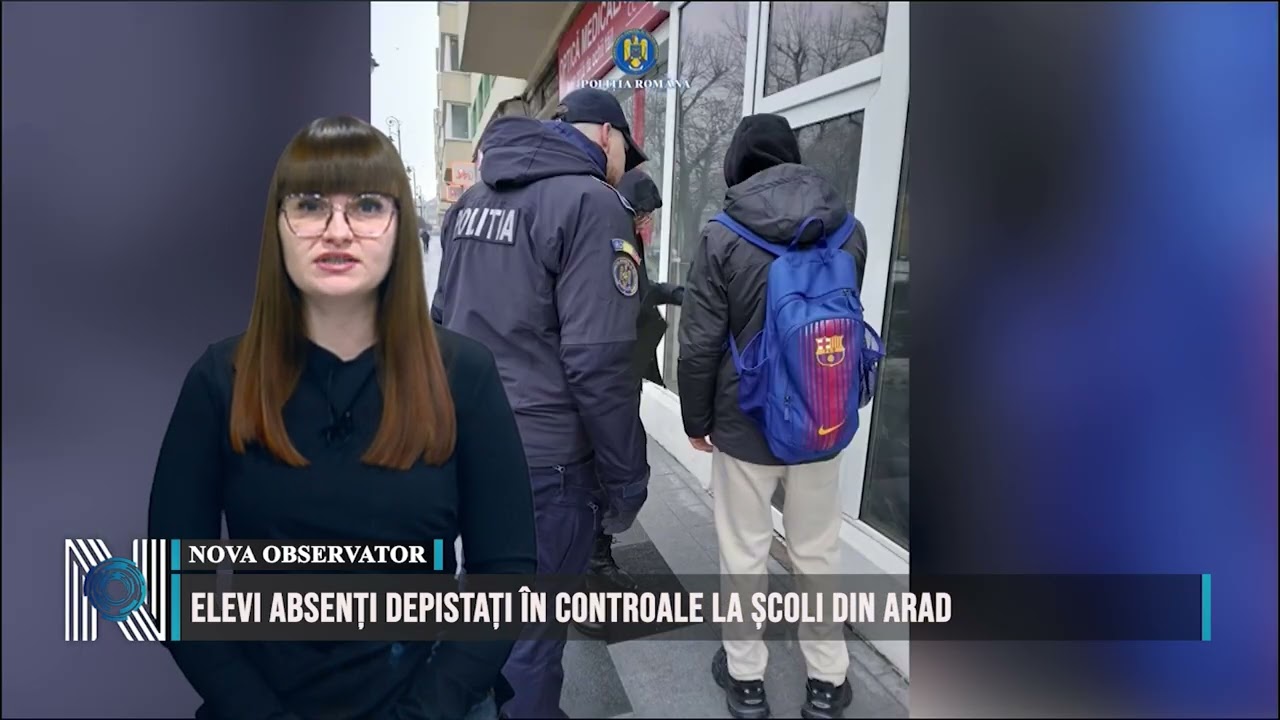 Elevi absenți depistați în controale la școli din Arad