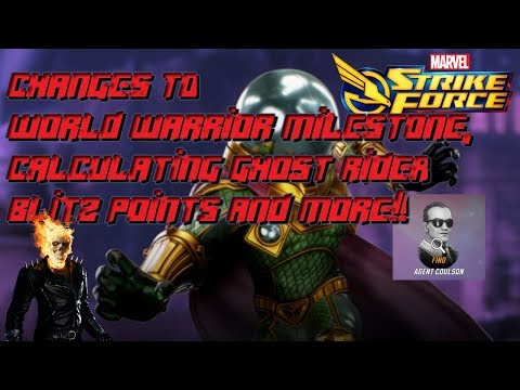 Marvel Strike Force: Calculating Ghost Rider's Blitz Milestone and More!!