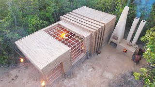 Building Banana Wine In Front Vision Bamboo House