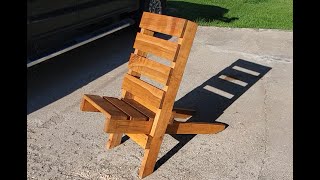 DIY Viking-Style Becket Chair from Milled Silver Maple | Rustic Outdoor Woodworking Project