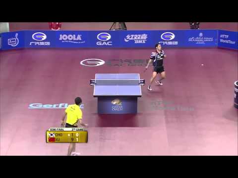 Qatar Open 2014 Highlights  Xu Xin vs Cho Eonrae 1 2 Final