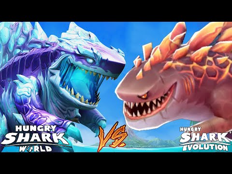 Hungry Shark World SHIN SHARKJIRA vs MAGMAJIRA Hungry Shark Evolution - SHIN GODZILLA vs BURNING!