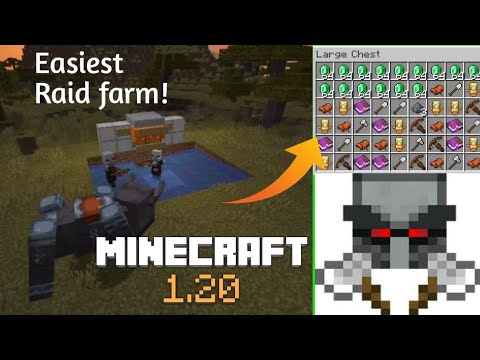 Minetricks - "Minecraft 1.20+ Easiest Raid Farm: Farming Hero of the Village".