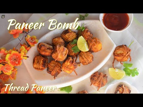 Paneer Bomb | Crispy Thread Paneer | Quick Paneer Starter Recipe | Easy Paneer Recipes