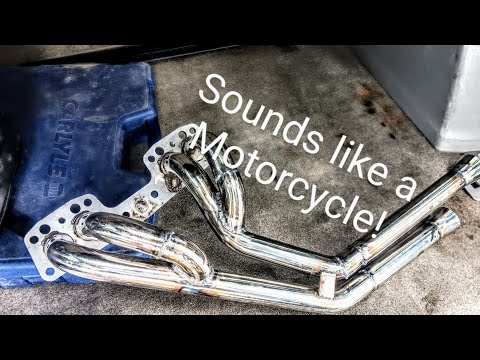 True DUAL exhaust on a 4 CYLINDER sounds like a Motorcycle (dirtbike mufflers)