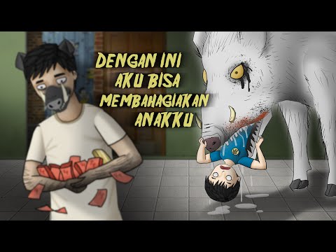 Kisah Babi Ngepet - Kehilangan Anak Demi Uang #HORORMISTERI | Kartun Hantu, Animasi Pesugihan