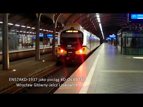 Wieczorny sierpniowy składak kolejowy z Wrocławia 28.08.2018