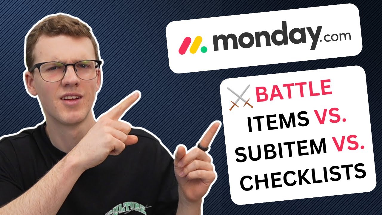 Items vs. Subitems vs. Checklists | Beginner Monday.com Tutorial