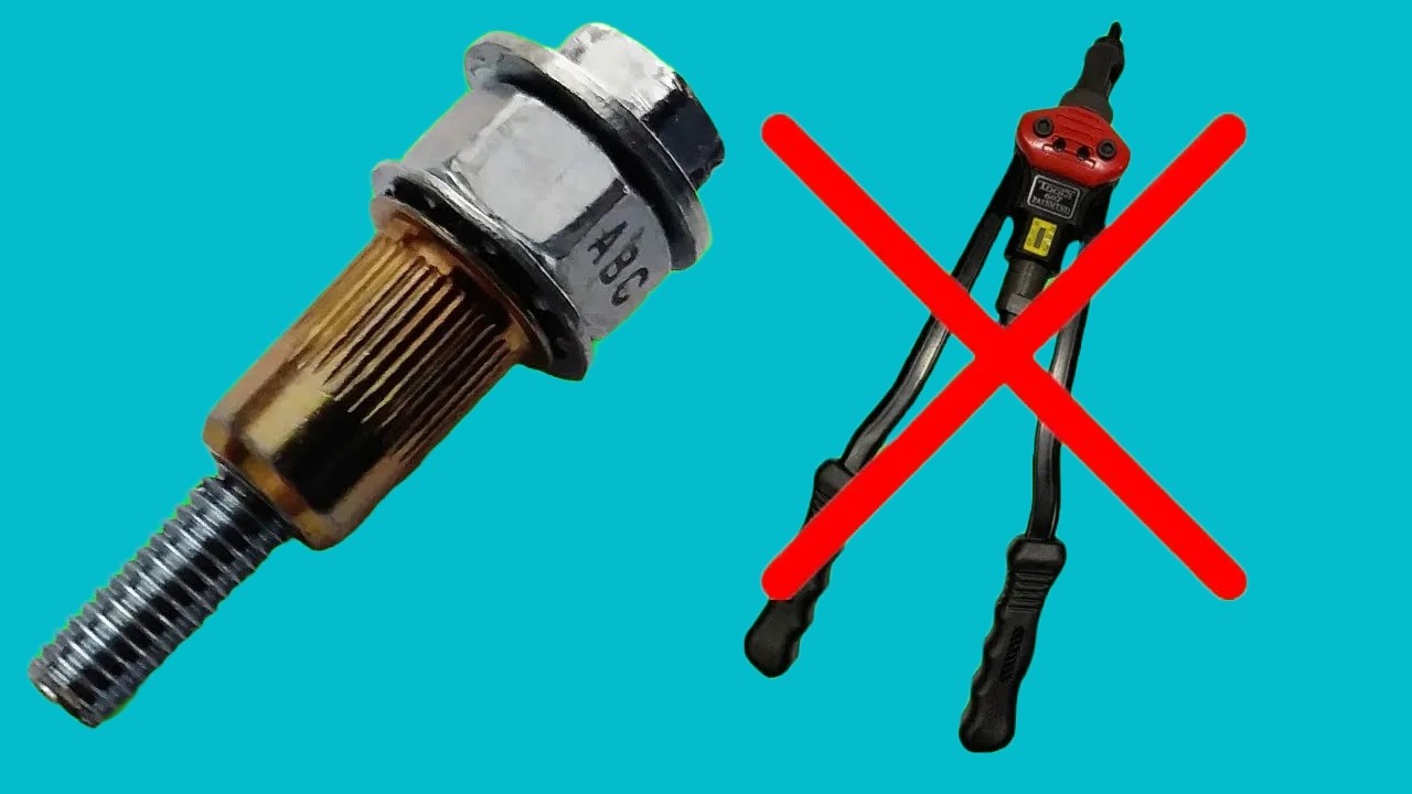 You can insert a rivnut without expensive tools!