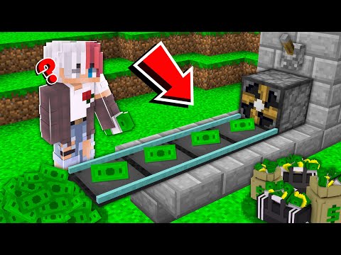 SINIRSIZ PARA MAKİNESİ YAPTIK! 😱 - Minecraft