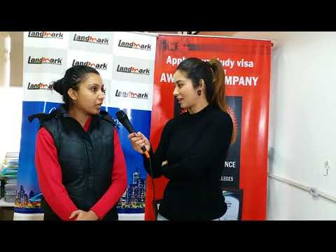Testimonial of Ms. RAVNEET KAUR - LANDMARK IMMIGRATION CONSULTANT