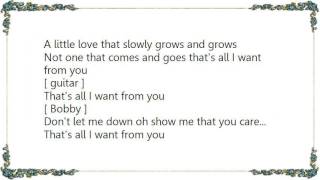 Bobby Bare - That&#39;s All I Want from You Lyrics