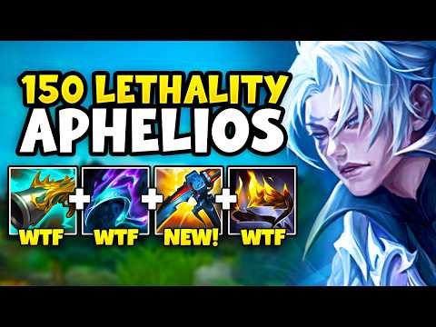 I BROKE THE APHELIOS LETHALITY WORLD RECORD! (150 LETHALITY = TRUE DAMAGE)