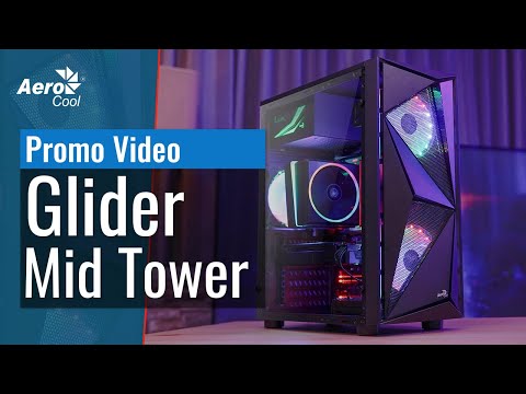 AEROCOOL Pgs Glider Cosmo FRGB-A-BK-v2 2xF - MT Case video