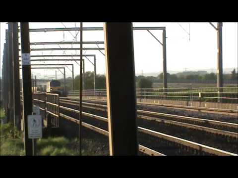 Trains crossing the Border near Gretna