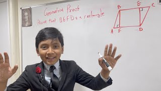 Writing a proof to prove a Quadrilateral is a rectangle