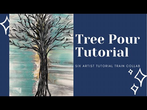 How to do a Tree Pour Swipe Technique - Step-by-Step Tutorial