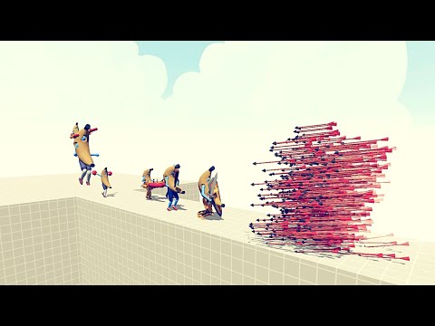 Team bananas + Giant vs Every Gods  - Totally Accurate Battle Simulator TABS