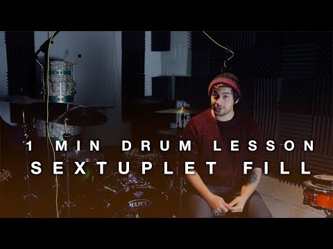 1 Minute Drum Lesson - Sextuplet Fill | Advanced Drum Lesson